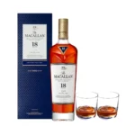 The Macallan 18 Year Old Double Cask W/ 2 Official Glasses